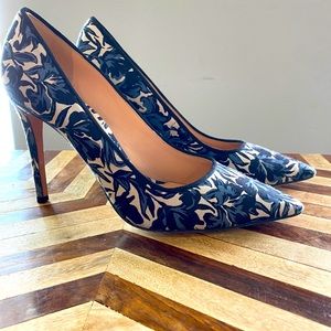 TORY BURCH floral heels